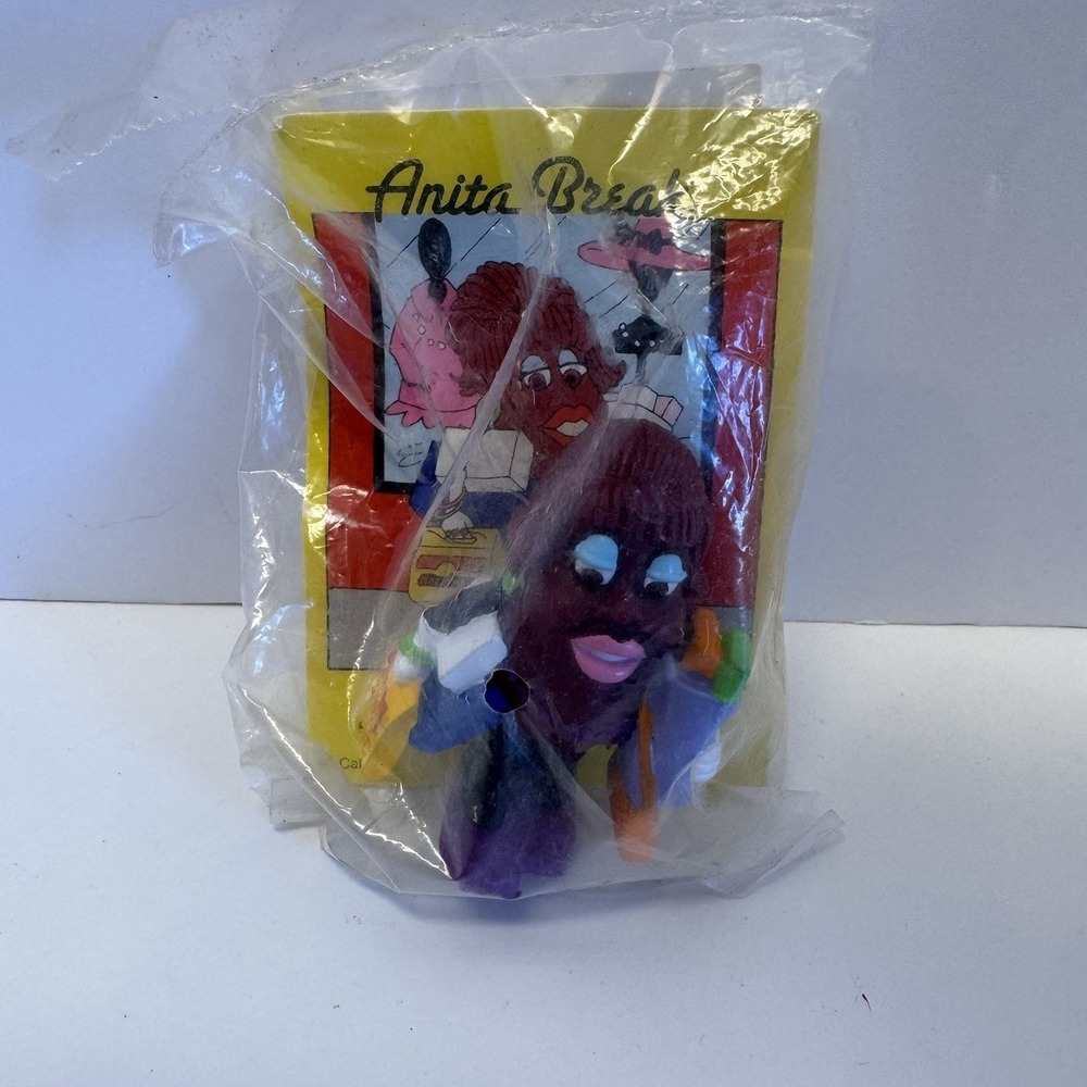Vintage 1991 California Raisins Anita Break Shopping Figure Applause Hardees NEW